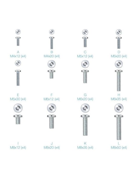 pul libEspecificaciones b li liKit integral de tornilleria separadores y arandelas para instalacion de pantallas en soportes li