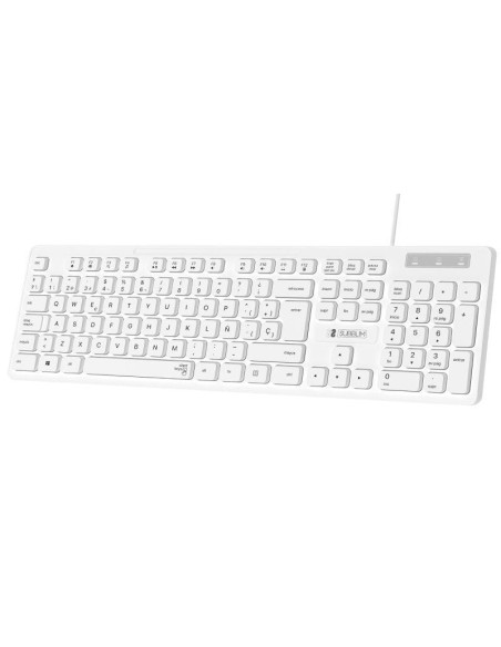 p ppEl teclado bSUBBLIM Business Slim Silencioso b con cable USB te proporciona una precisa y confortable escritura gracias a s