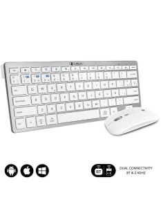 ph2Teclado con Raton Bluetooth 24G Combo Multidispositivo Compacto Plateado h2ul liConectividad inalambrica multidispositivo li