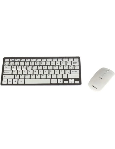 Teclado inalambrico compacto ultrafino y multimedia fabricado conlos mejores materiales junto al nuevo raton inalambrico Tacens