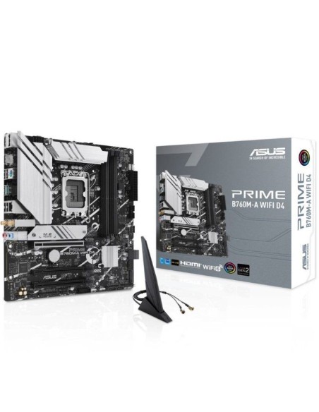p ph2Placa base Intel B760 LGA 1700 mATX PCIe 40 dos ranuras M2 Realtek 25Gb Ethernet Wi Fi 6 DisplayPort Dual HDMI SATA 6 Gbps