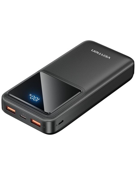 h220000mAh Power Bank Micro USB USB C USB A USB A 225W Negro LED Display h2h2Listo para Viajar h2div20000mAh PowerBank divdivul