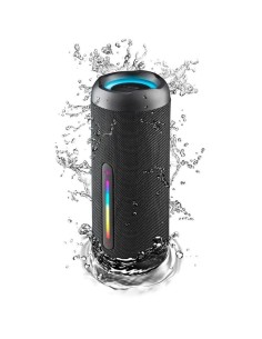 ph2ROLLER FURIA 3 NEGRO h2pALTAVOZ PORTaTIL DE 60W COMPATIBLE CON TECNOLOGiA BLUETOOTH LUCES RGB E IMPERMEABILIDAD IPX7 pulliAl