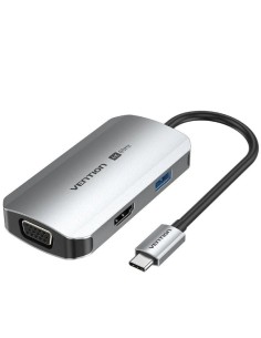 h2Estacion de acoplamiento USB C a HDMI VGA USB 30 PD Tipo de aleacion de aluminio gris de 015 M h2divbr divdivh2Especificacion