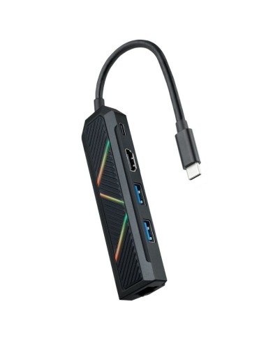 h2Hub USB C 5 en 1  h2Conversor USB C a 2xUSB A USB C PD HDMI RJ45divbr h2Especificacion h2ul liConexion USB C transmision de d