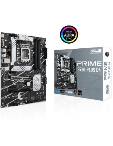 ph2PRIME B760 PLUS D4 h2ASUS Prime B760 PLUS D4 una placa base Intel B760 LGA 1700 ATX con PCIe 50 tres ranuras PCIe 40 M2 DDR4