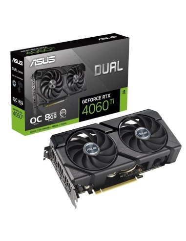 ph2ASUS Dual GeForce RTX8482 4060 Ti EVO OC Edition 8GB GDDR6 esta disenada para una amplia compatibilidad con diseno de ventil