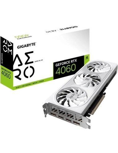 h2GeForce RTX 4060 AERO OC 8G h2p pp pulliCon tecnologia NVIDIA DLSS 3 arco Ada Lovelace ultraeficiente y trazado de rayos comp