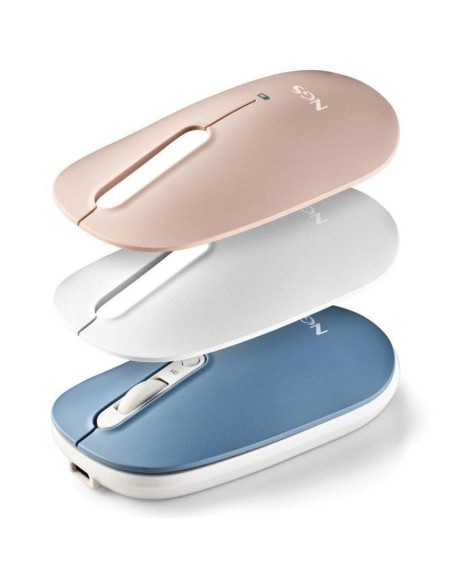 h2RAToN INALaMBRICO RECARGABLE MULTIMODO Y SILENCIOSO SHELL RB h2divpulliRaton inalambrico Multidispositivo Conexion 24 GHz Blu