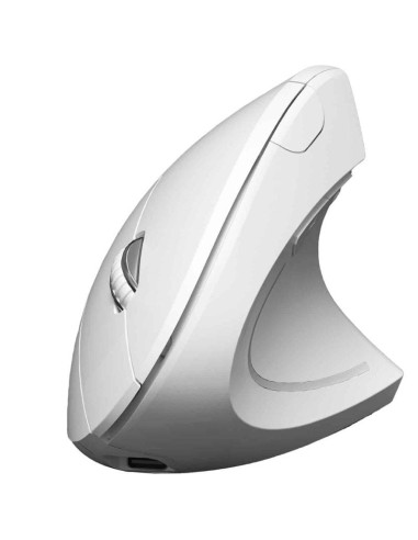 ph2GLIDE VERTICAL ERGO DUAL MOUSE BATTERY WHITE h2pSu diseno innovador coloca el brazo y la muneca en una posicion natural lo q