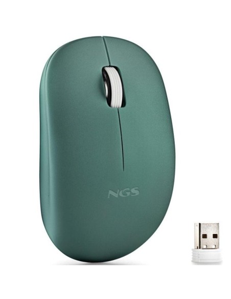 ph2FOG PRO GREEN h2p ppRAToN INALaMBRICO CON TECLAS SILENCIOSAS pulliRaton optico inalambrico de 1000 DPI con conexion USB lili