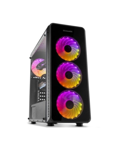 ph2HUMMER TGM h2h2ARGB LIGHTING TEMPERED GLASS CHASSIS h2ul liPaneles frontal laterales y superior de cristal templado li li4 v