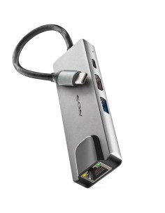 h2WONDERDOCK SUPRA h2divpulliAdaptador multipuerto USB C ultraligero de aluminio 4 en 1 que multiplica el numero de puertos del