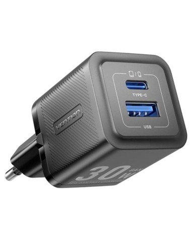 h2Cargador GaN de 2 puertos USB C A 30W 30W h2divbr divdivh2Especificaciones h2ulliMarca liliVention liliColor liliNegro liliIn