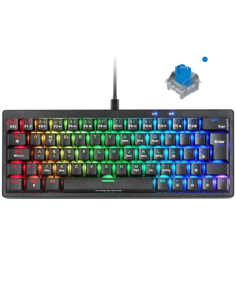 ph2Diseno ultra compacto h2pCon un formato ultra compacto al 60 el teclado gaming MKMINIPRO optimiza tu espacio sin sacrificar 