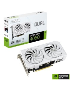 ph22x Ventiladores 2x Diversion h2pASUS Dual GeForce RTX8482 4060 EVO White Edition combina un rendimiento termico dinamico con