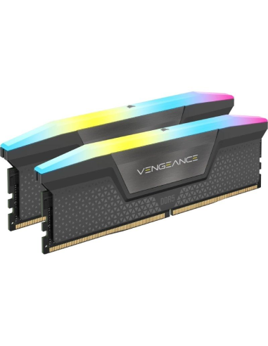 ph2Kit de memoria VENGEANCE RGB de 32 GB 2 x 16 GB DDR5 DRAM 6000 MT s CL36 h2pLa memoria CORSAIR VENGEANCE RGB DDR5 ofrece ren