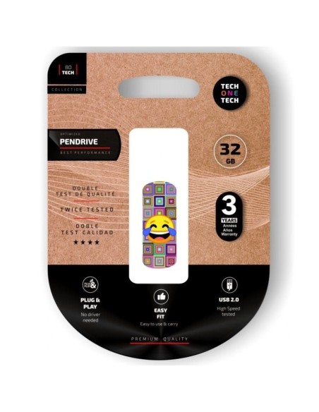 p ph2ClipTECH emoji meparto 32 Gb pendrive h2pFormato Clip disenado para adjuntar a documentos y llevar comodamente de llavero 