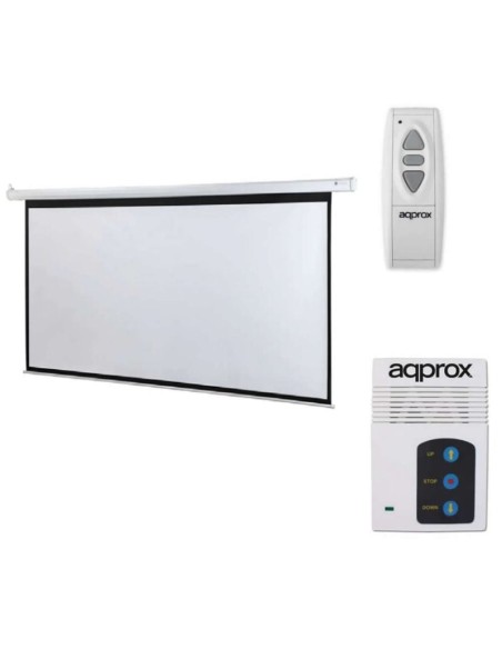 Con motor y sistema de recogida total de tela de la pantalla Approx expande su gama de productos con las pantallas de la serie 