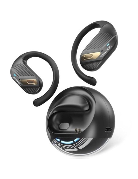 ph2Auriculares Deportivos Bluetooth Vention Open Ear OpenBeat O12 h2ppulliDiseno esferico sin costuras liliEfecto de luz de res