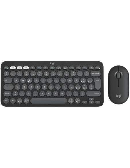 p ph2Pebble 2 Combo h2pEstilizado teclado y raton Bluetooth multidispositivo con teclas y botones personalizables pph2CoMO TE E