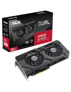 ph2ASUS Dual Radeon8482 RX 7700 XT OC Edition 12GB GDDR6 h2pbModo OC b hasta 2599 MHz Boost Clock hasta 2239 MHz Game Clock ppb