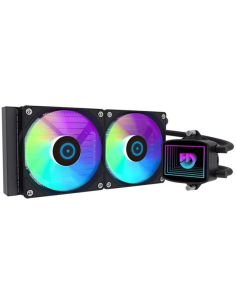 h2LQ240 h2divLa refrigeracion liquida LQ240 ofrece un alto rendimiento de refrigeracion con 2 ventiladores ARGB de 120 x 120mm 