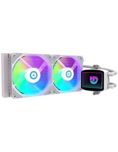 ph2LQ240 h2pLa refrigeracion liquida LQ240 ofrece un alto rendimiento de refrigeracion con 2 ventiladores ARGB de 120 x 120mm c