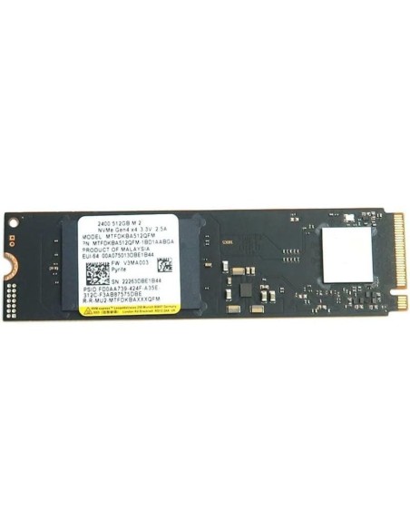 h2Micron 2400 MTFDKBA512QFM 512GB h2p ppUnidad de estado solido MTFDKBA512QFM 1BD1AABGA 40 x4 TLC NVMe M2 2280 SSD interno ppEl