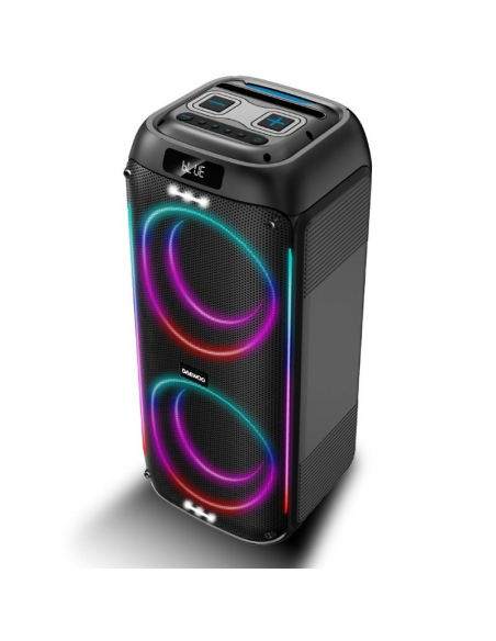 h2ALTAVOZ PARTY SPEAKER DAEWOO BLUETOOTH 60W C AUX USB SD h2divpulliCARGA TIPO C lilispan style background color initial MANDO 