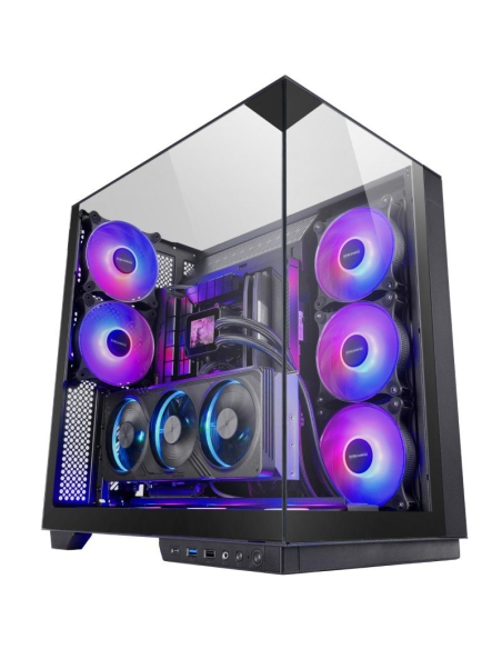 ph2Caja Gaming MC 3GF h2pLa MC 3GF es una torre gaming premium que combina estetica y funcionalidad con un diseno envolvente de