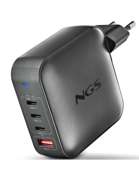 ph2BUD 165W h2pulliCargador de pared ultrarrapido de 165W con 4 Puertos 3 USB C 1 USB A liliCargador de pared con 3 salidas USB