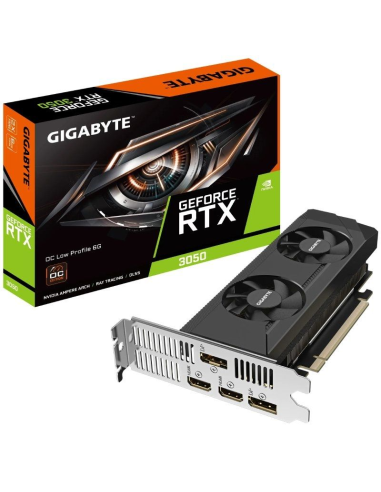 h2Gigabyte GeForce RTX 3050 OC Low Profile 6G h2divph2RELOJ DEL NuCLEO h2p1477 MHz Tarjeta de referencia 1470 MHz ph2SISTEMA DE