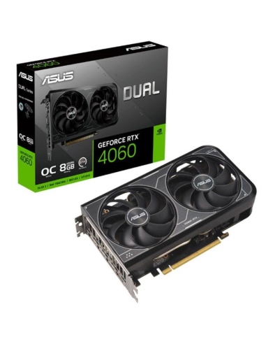 h2ASUS Dual GeForce RTX 4060 V2 OC Edition 8GB GDDR6 h2divpASUS Dual GeForce RTX 4060 V2 OC Edition 8GB GDDR6 con dos potentes 