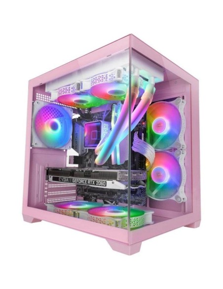 ph2Caja Gaming MC VIEW2 h2pLa minitorre MC VIEW2 fusiona diseno vanguardista y prestaciones avanzadas en un formato compacto Su