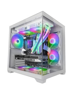 ph2Caja Gaming MC VIEW2 h2pLa minitorre MC VIEW2 fusiona diseno vanguardista y prestaciones avanzadas en un formato compacto Su
