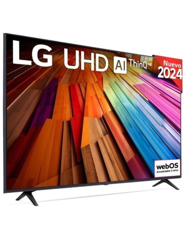 divh255 pulgadas TV LG UHD AI 4K serie UT80 h2pulliColores intensos con la tecnologia LED en 4K liliSumergete en cada escena co