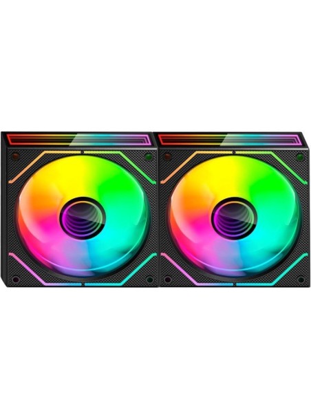 ph2Kit Ventiladores ARGB REVERSED MF 3DPROX2R h2pEl MF 3DPROX2R es un kit de ventiladores 2en1 con diseno Reverse Blade o aspas