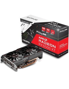 h2PULSE AMD Radeon RX 6500 XT 4GB h2divpulliGPU Reloj Boost Hasta 2825 MHz liliMemoria 4 GB 64 bit DDR6 18 Gbps efectivos liliP