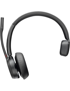 h2Auriculares USB C Poly Voyager 4310 M con certificacion de Microsoft Teams adaptador BT700 soporte de carga h2pLibere a sus t