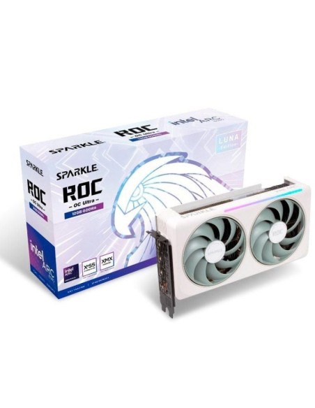 ph2Tarjeta grafica SPARKLE Intel Arc8482 B580 ROC Luna OC Ultra 12 GB GDDR6 iluminacion h2pLa tarjeta grafica SPARKLE Intel Arc