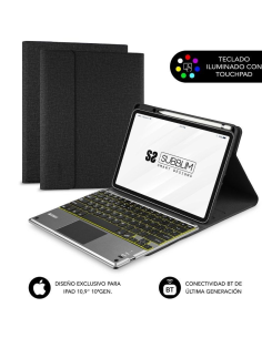 ph2Funda con Teclado Retroiluminado KEYTAB Pro BT TouchpadnbspIpad 109 10a Gen Negro h2pExclusivo para el Ipad 109 10a Gen ppYa