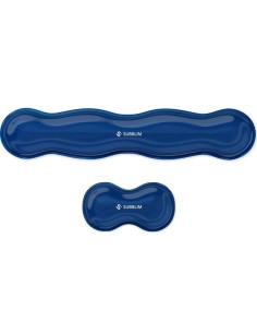 Pack de 2 reposamuñecas subblim ergo crystal flex/ azul...