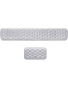 Pack de 2 reposamuñecas subblim ergo airpadding/ plateadas