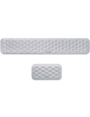 Pack de 2 reposamuñecas subblim ergo airpadding/ plateadas
