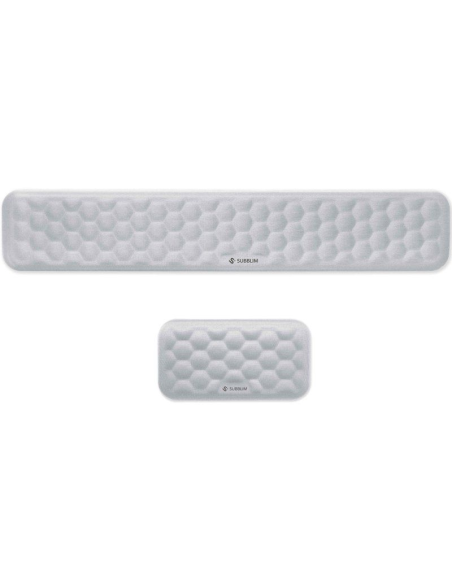 Pack de 2 reposamuñecas subblim ergo airpadding/ plateadas