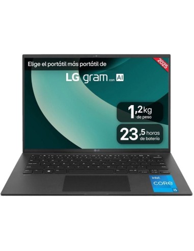 h2Portatil 16 LG gram 16ZD90RU Intel Core8482 i5 16 GB RAM 512 GB SSD Panel IPS WQXGA 2560x1600 Ligero 12 kg 235 h Negro h2p pp