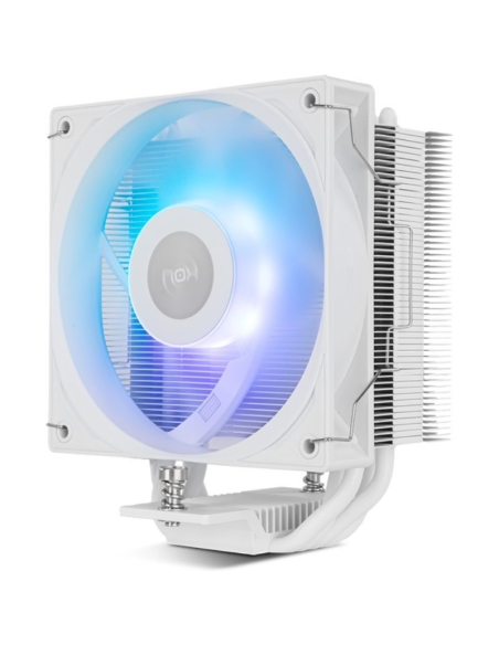 ph2HUMMER R 400 ARGB White h2pHIGH PERFORMANCE CPU COOLER pulliCompatible con Intel y AMD liliVentilador de 120 mm con PWM lili