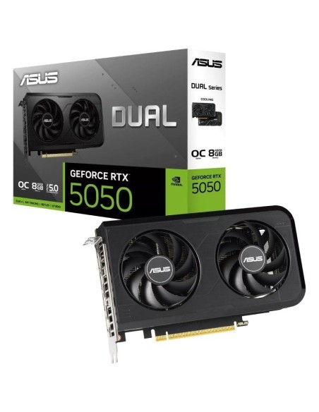 h2Ventiladores dobles Ajuste Perfecto h2pLa ASUS Dual GeForce RTX8482 5050 combina un potente rendimiento termico con una ampli