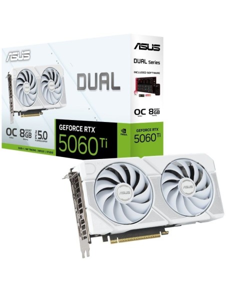 h2ASUS Dual GeForce RTX8482 5060 Ti White Edition 8GB GDDR7 h2pLa ASUS Dual GeForce RTX8482 5060 Ti White Edition combina un re